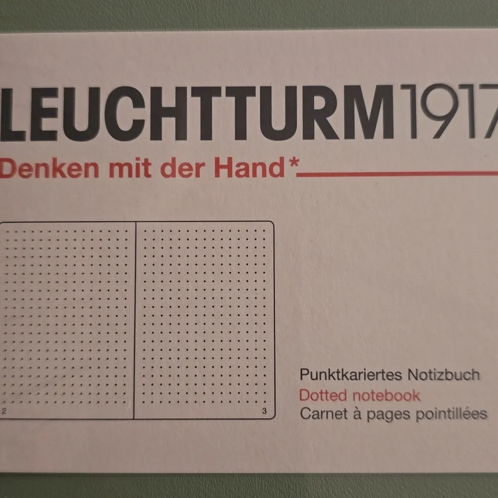 ❤️BUY 5 GET 3 FREE Notebook Medium (A5),Hardcover,251 numbered pages,Sage,dotted - Picture 2 of 10